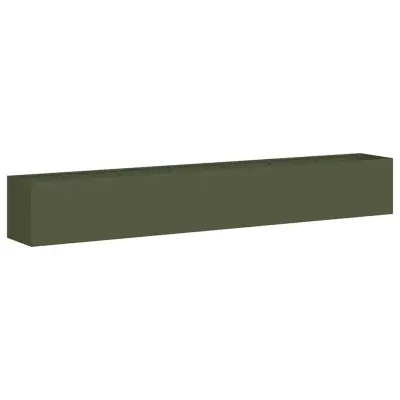 vidaXL Sadilnik olivno zelena 280x40x40 cm Hladno valjano jeklo
