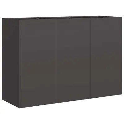vidaXL Planter Black 120x40x80 cm Hladno valjano jeklo