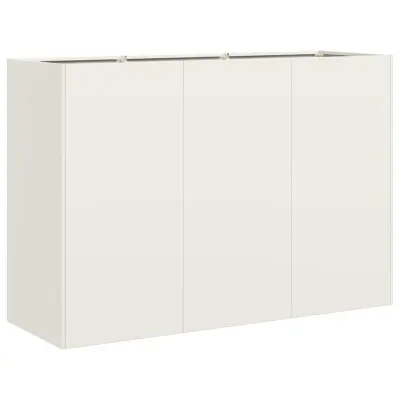 vidaXL Sadilnik Bela 120x40x80 cm Hladno valjano jeklo