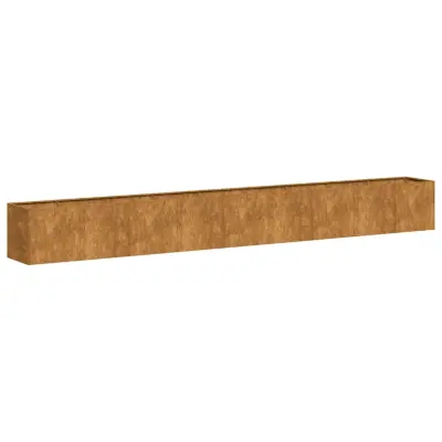 vidaXL Planter Rusty 360x40x40 cm Vremensko odporno jeklo