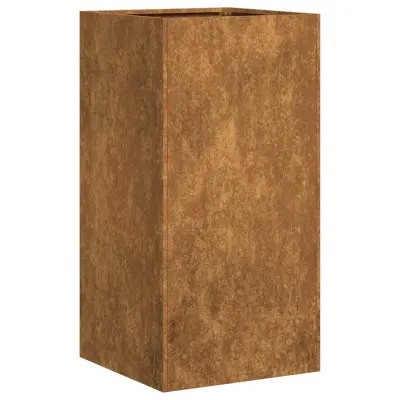 vidaXL Planter Rusty 40x40x80 cm Vremensko odporno jeklo