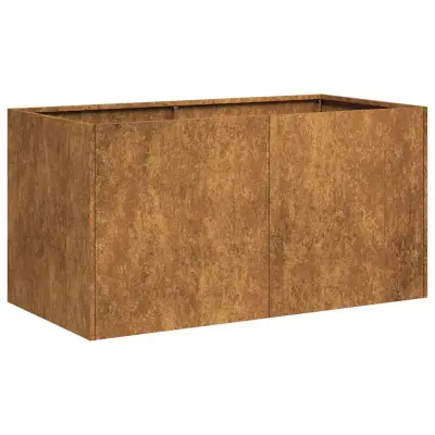 vidaXL Planter Rusty 80x40x40 cm Vremensko odporno jeklo