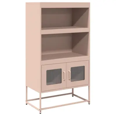 vidaXL Highboard Pink 68x39x123 cm Steel
