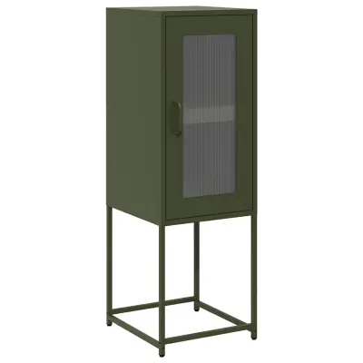 vidaXL Bivak Olive Green 36x39x107 cm Hladno valjano jeklo