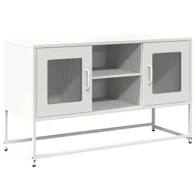 vidaXL TV omarica bela 100,5x39x60,5 cm jeklo