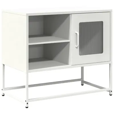 vidaXL TV omarica bela 68x39x60,5 cm jeklo