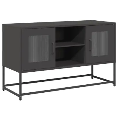 vidaXL TV omarica črna 100,5x39x60,5 cm jeklo