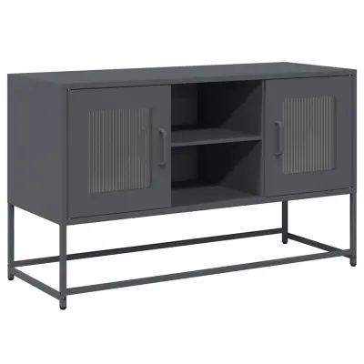 vidaXL TV omarica antracitna 100,5x39x60,5 cm jeklo