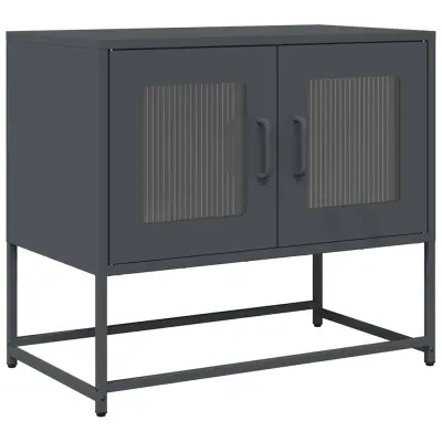 vidaXL TV omarica antracit 68x39x60,5 cm Hladno valjano jeklo