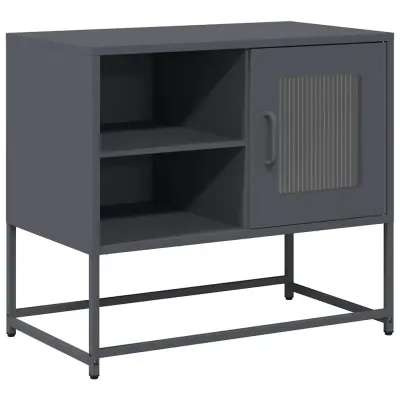 vidaXL TV omarica antracit 68x39x60,5 cm jeklo