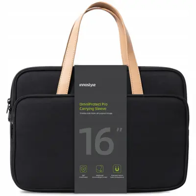 INNOSTYLE ŽENSKA TORBA ZA PRENOSNI RAČUNALNIK 15,6 16 VODOODPORNA OMNIPROTECT PRO BLACK