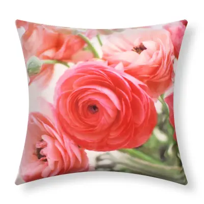Komplet 2 prevlek za blazino 40x40 cm Rožni cvetovi Design, Roza