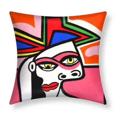 Komplet 2 Art Luminis Vezene prevleke za blazine 45x45 cm, Večbarvno