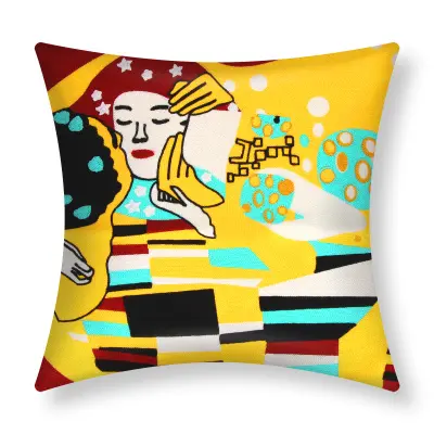 Set 2 Art Stellia Vezene prevleke za blazino 45x45 cm, Večbarvno
