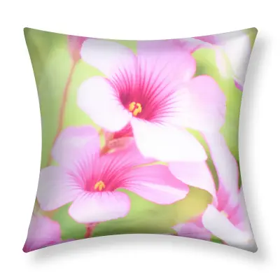 Komplet 2 prevlek za blazine 40x40 cm Oblikovanje hibiskusa, Večbarvno