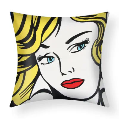 Komplet 2 prevlek za blazine 45x45 cm Izvezeno Art Arelys, Večbarvno