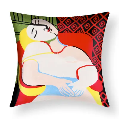 Set dveh prevlek za blazino 45x45 cm z vezenino Art Emeris, Večbarvno