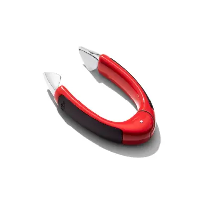 OXO Good Grips Stainless Steel Strawberry Stem Remover - Effortless Berry Prep Tool