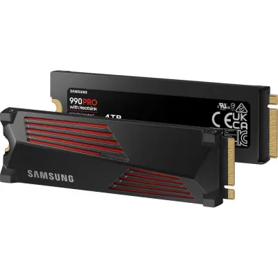 Samsung SSD 990 PRO 4TB PCIe 4.0 (NVMe) R7450/W6900 MB/s w/ Heatsink (bela škatla)
