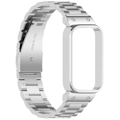 Pašček iz nerjavečega jekla za Xiaomi Band 9 Active & Redmi Band 3 Silver