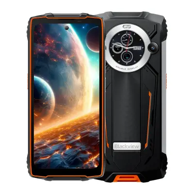 BLACKVIEW BV8200 12GB/256GB (črno oranžen) robusten pametni telefon