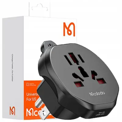 MCDODO ADAPTER POTOVALNI ADAPTER ANGLEŠKI VTIČ IZ ZDA V ZDA EU IN EU
