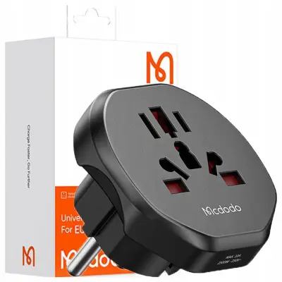 MCDODO ADAPTER POTOVALNI ADAPTER ANGLEŠKI VTIČ IZ EU V USA EU US UK