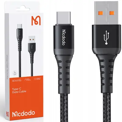 MCDODO USB-C HITRI POLNILNI KABEL ZA SAMSUNG XIAOMI USB TIPA C QC 4.0 3M