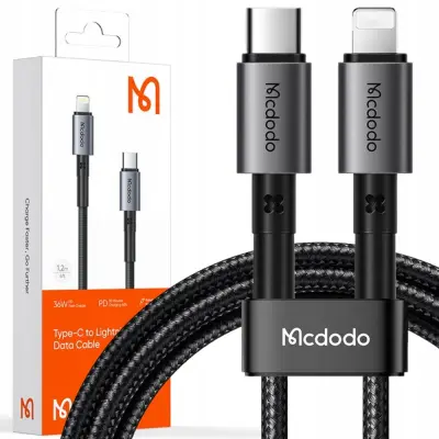 MCDODO USB-C LIGHTNING HITRI POLNILNI KABEL 36W 2M ZA IPHONE 12 13 14