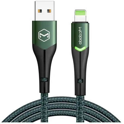 MCDODO USB STRELA HITRO POLNJENJE KABEL 36W ZA IPHONE 13 14 1M VODIL ZELENA