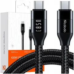 MCDODO USB-C HITRI POLNILNI KABEL ZA MACBOOK USB TIPA C 10GBPS 100W 4K 1M
