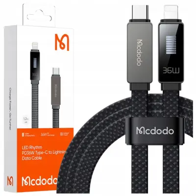 MCDODO POLNILEC USB-C STRELA HITRO POLNJENJE KABEL ZA IPHONE 1M VODIL