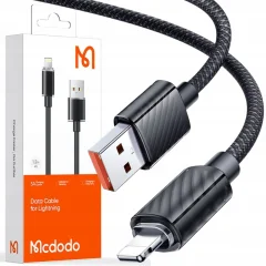 MCDODO POLNILEC LIGHTNING USB KABEL ZA IPHONE 11 12 13 14 PRO 1M ČRN