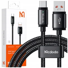MCDODO USB-C HITRI POLNILNI KABEL ZA SAMSUNG XIAOMI TIPA C 6A 120W 2M VODIL