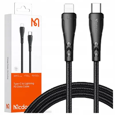 MCDODO KRATEK USB-C LIGHTNING HITRI POLNILNI KABEL 36W ZA IPHONE 20 CM
