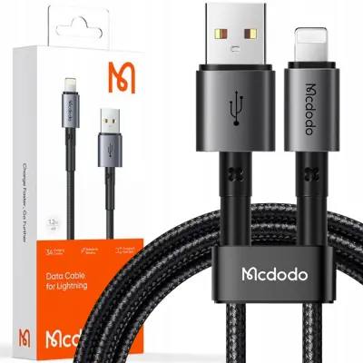 MCDODO USB LIGHTNING HITRI POLNILNI KABEL 36W 2M ZA IPHONE 11 12 13 14