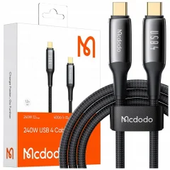 MCDODO KABEL USB-C HITRO POLNJENJE THUNDERBOLT 4 40GBPS 240W USB TIP C 1M
