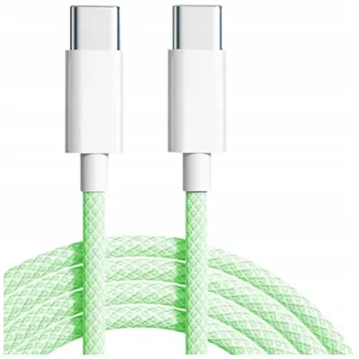 CO2 POLNILEC USB-C KABEL ZA HITRO POLNJENJE USB TIPA C ZA IPHONE 15 16 1M ZELEN