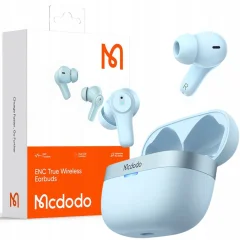 MCDODO BREZŽIČNE SLUŠALKE ZA UŠESA Z OHIŠJEM ENC, MODRE