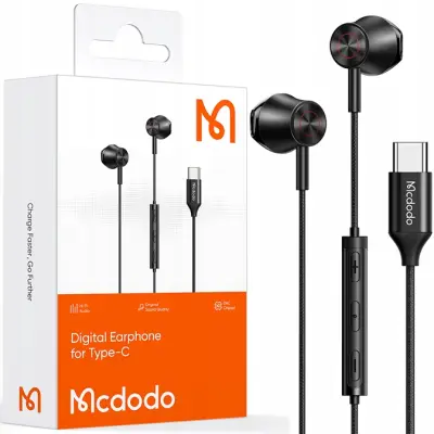 MCDODO ŽIČNE SLUŠALKE ZA TELEFON Z MIKROFONOM Z DAC USB-C