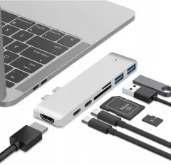 ADAPTER VOZLIŠČE ADAPTER USB-C USB THUNDERBOLT HDMI 4K ZA MACBOOK PRO AIR