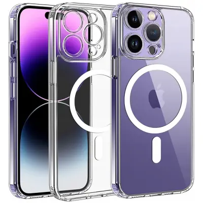CO2 MAGNETNI ETUI PROZOREN ETUI OJAČAN ZA MAGSAFE IPHONE 14 PRO