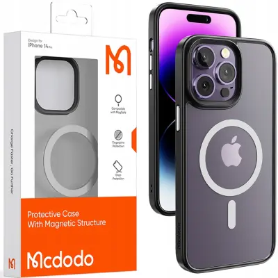 MCDODO MAGNETNI ETUI PROZOREN ETUI OJAČAN ZA MAGSAFE IPHONE 14 PRO MAX