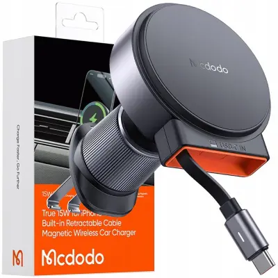 MCDODO AVTOMOBILSKI NOSILEC TELEFONSKI INDUKCIJSKI POLNILEC ZA IPHONE MAGSAFE