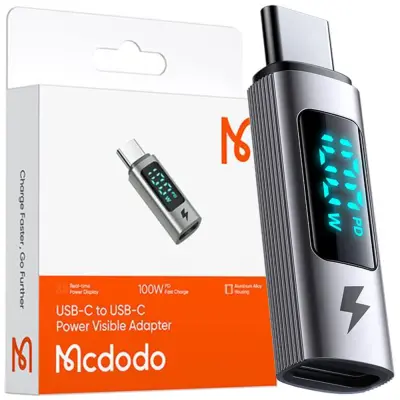 MCDODO ADAPTER USB-C USB TIPA C HITRO POLNJENJE 100W METER