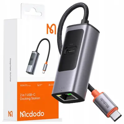 MCDODO ADAPTER ADAPTER USB-C ETHERNET GIGABIT RJ45 OMREŽNA KARTICA 1000