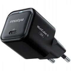 INNOSTYLE HITRI POLNILEC CUBE USB-C 20W USB TIPA C GAN II ZA IPHONE LED