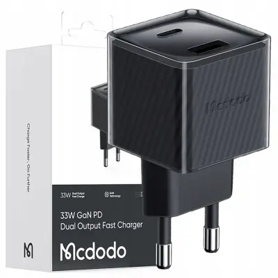 MCDODO HITRI TELEFONSKI POLNILEC 2X USB USB-C 33W GAN