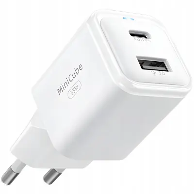 INNOSTYLE HITRI POLNILEC CUBE USB-C 35W USB TYPE C GAN II ZA SAMSUNG LED
