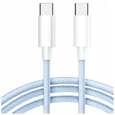CO2 POLNILEC USB-C KABEL ZA HITRO POLNJENJE USB TIPA C ZA IPHONE 15 16 1M MODRI
